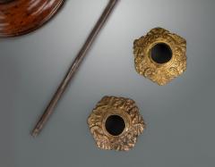 A Pair of George III Mahogany and Brass Candlesticks - 1131535