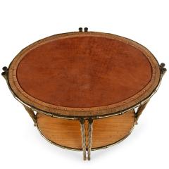 A Pair of Gilt Brass Faux Bamboo Etag res or Occasional Tables - 4069464