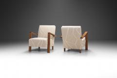 A Pair of Haagse School Art Deco Lounge Chairs The Netherlands 1930s - 3412989