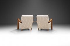 A Pair of Haagse School Art Deco Lounge Chairs The Netherlands 1930s - 3412990