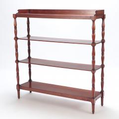 A Pair of Italian mahogany open shelves with shaped supports Circa 1880  - 3011079