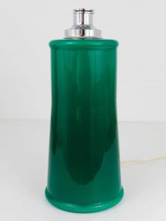 A Pair of Large Green Murano Glass Side or Table Lamps Italy 1960s - 4047323