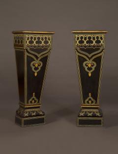 A Pair of Louis Philippe Tapering Pedestals In The Exotic Taste - 372037