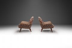 A Pair of Lounge Chairs in Kelim Upholstery Europe ca 1960s - 3929340