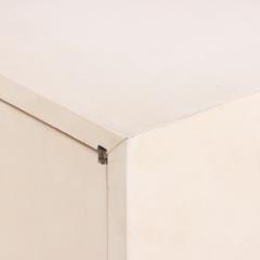 A Pair of MCM Pergamino Covered Cabinets Nightstands C 1950  - 4377655