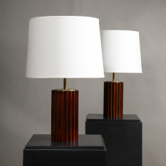 A Pair of Mahogany Cuban Lamps - 1181210