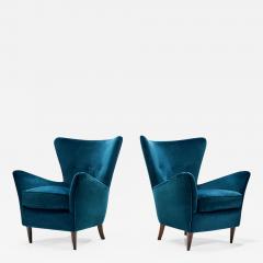 A Pair of Mid Century Italian Armchairs Italy 1950s - 1624383