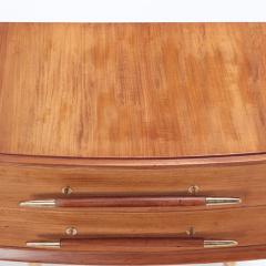A Pair of Mid Century Modern walnut and brass night stands Circa 1955 - 3019482