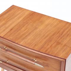 A Pair of Mid Century Modern walnut and brass night stands Circa 1955 - 3019484