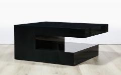 A Pair of Midnight Blue Lacquered Coffee Tables - 2421060