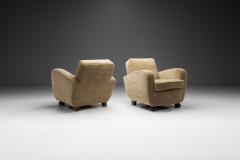 A Pair of Norwegian Art Deco Oak Armchairs Norway 1930s - 4028820