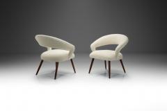 A Pair of Oak Cocktail Chairs Europe 1950s - 4080713