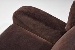A Pair of Oak and Mohair Art Deco Armchairs Europe 20th Century - 4080946