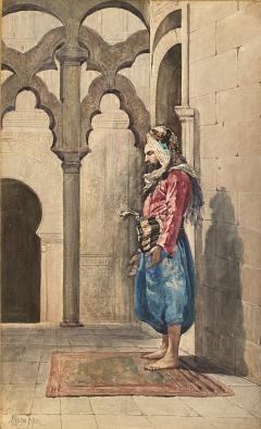 A Pair of Orientalist Watercolors - 1318415