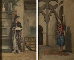 A Pair of Orientalist Watercolors - 1318754