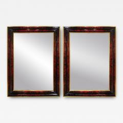 A Pair of Palatial 19th Century English Regency Red Tortoiseshell Mirrors - 3635836