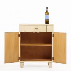 A Pair of Parchment Clad Cabinets or Nightstands C 1960  - 4643631