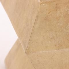 A Pair of Parchment Covered Stools of architectural form  - 4280374