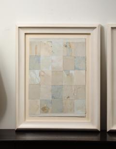 A Pair of Patchwork Painterly Collages - 4292398