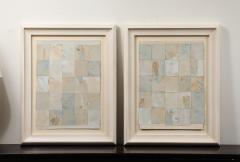 A Pair of Patchwork Painterly Collages - 4292399