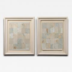 A Pair of Patchwork Painterly Collages - 4296839