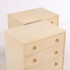 A Pair of Pergamino 4 Drawers Cabinets Nightstands C 1950  - 4288607