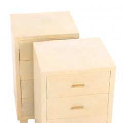 A Pair of Pergamino 4 Drawers Cabinets Nightstands C 1960  - 4315577