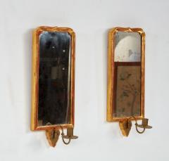 A Pair of Queen Anne Gilt Candle Sconces - 4447907
