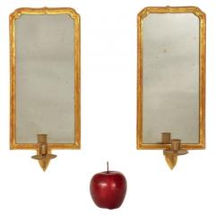 A Pair of Queen Anne Gilt Candle Sconces - 4447919