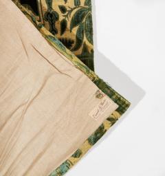 A Pair of Rare Genoese Green Cut Velvet Wall Hangings c 1580 - 4562303