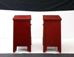 A Pair of Red Lacquer Cabinets - 3892517