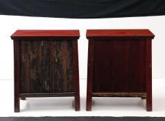 A Pair of Red Lacquer Cabinets - 3892518