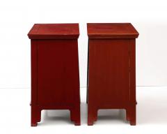 A Pair of Red Lacquer Cabinets - 3892519