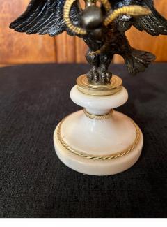 A Pair of Regency Bronze Gilt bronze Marble Candle sticks - 2629847