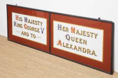 A Pair of Royal Warrant Proclamation Signs - 4076293