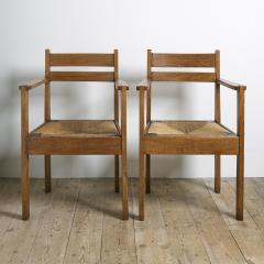 A Pair of Rush Seats Chairs - 3586709