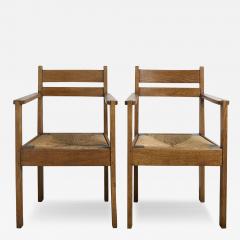 A Pair of Rush Seats Chairs - 3592284