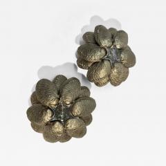 A Pair of Silver Plated Bronze Mol ne Sconces by Claudio Gonzalez 2012 - 3076588