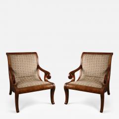 A Pair of Spanish Colonial Neoclassical Armchairs Vto De Nva Espana ca 1830 - 223094