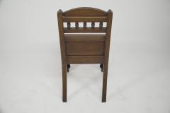 A Pair of Substantial Gothic Revival Oak Hall Chairs with Period Tiles - 4192434