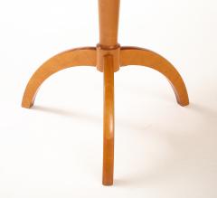 A Pair of Swedish Birch Tripod Pedestal Tables Circa 1940s - 4227507