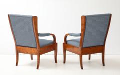 A Pair of Swedish Birchwood Open Armchairs Late19th Century - 4748793