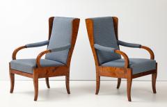 A Pair of Swedish Birchwood Open Armchairs Late19th Century - 4748795
