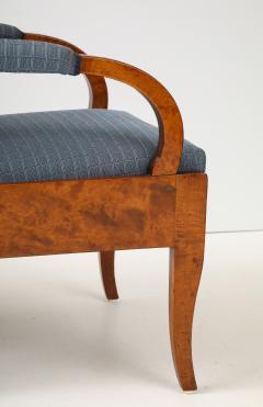 A Pair of Swedish Birchwood Open Armchairs Late19th Century - 4748796