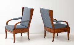 A Pair of Swedish Birchwood Open Armchairs Late19th Century - 4748797