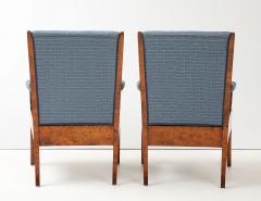 A Pair of Swedish Birchwood Open Armchairs Late19th Century - 4748798