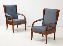 A Pair of Swedish Birchwood Open Armchairs Late19th Century - 4750885