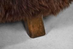 A Pair of Swedish Modern Club Chairs in Longhair Sheepskin Sweden 1930s - 3949168