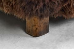 A Pair of Swedish Modern Club Chairs in Longhair Sheepskin Sweden 1930s - 3949170