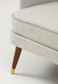 A Pair of Swedish Modern Upholstered Armchairs Circa 1940s - 4124993